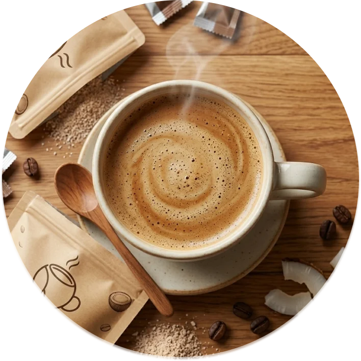 KOPSOON kopi santan instan khas Blora dalam kemasan praktis